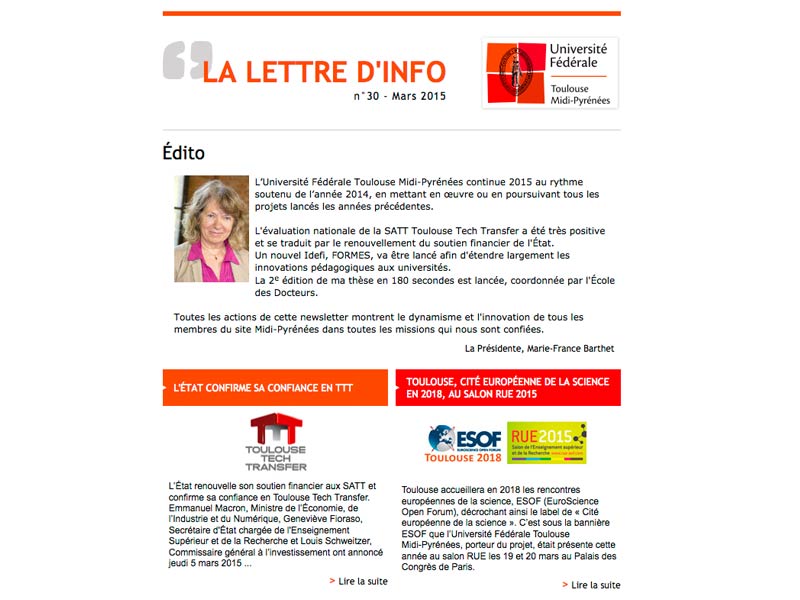 akro web newsletter toulouse