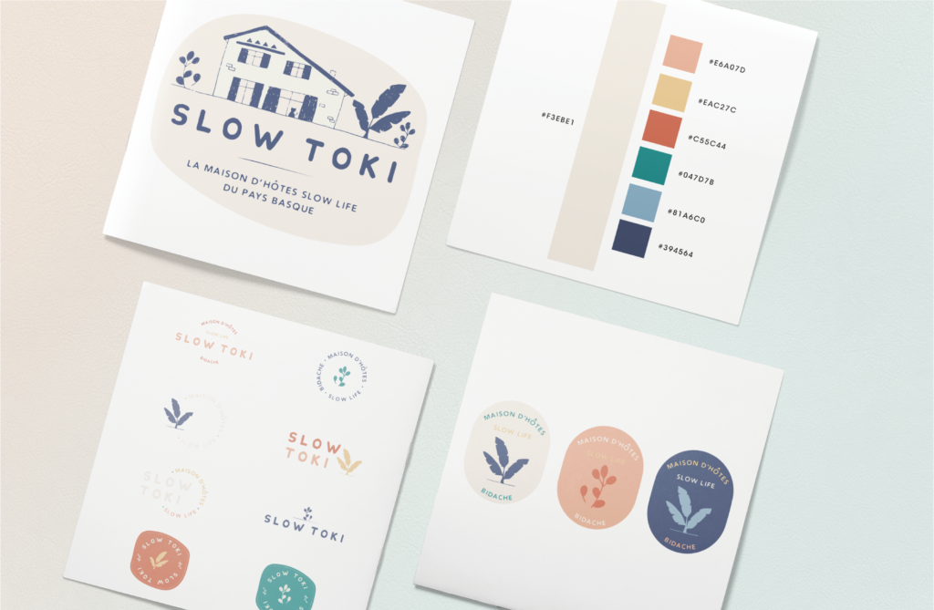 slow toki brandboard branding charte graphique