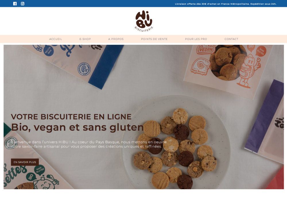 akroweb site wordpress hibu biscuiterie - 1